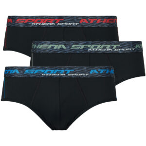 Slip uomo Athena  TRANING DRY Pack de 3  Nero Athena 3106431377135