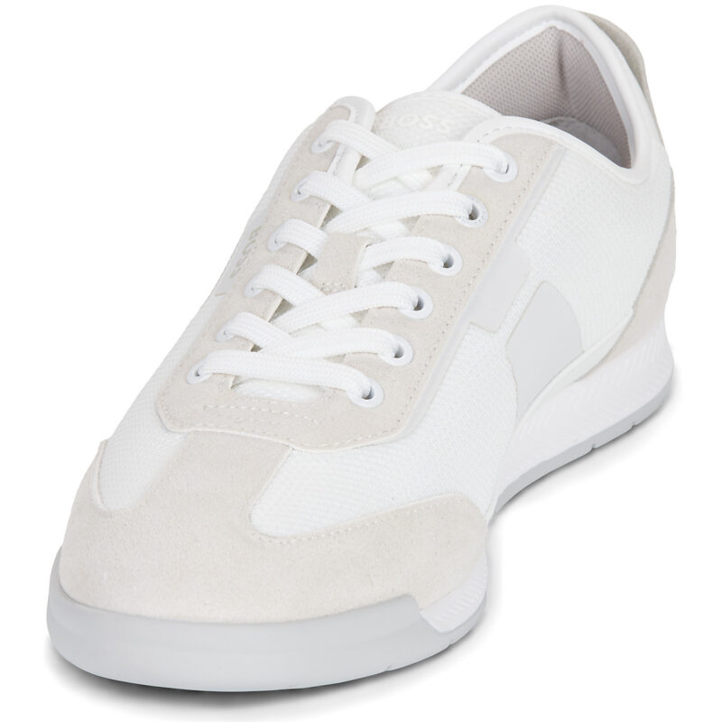 Baskets blanches pour homme BOSS Nitan_Lowp_txmx - Pointure 3