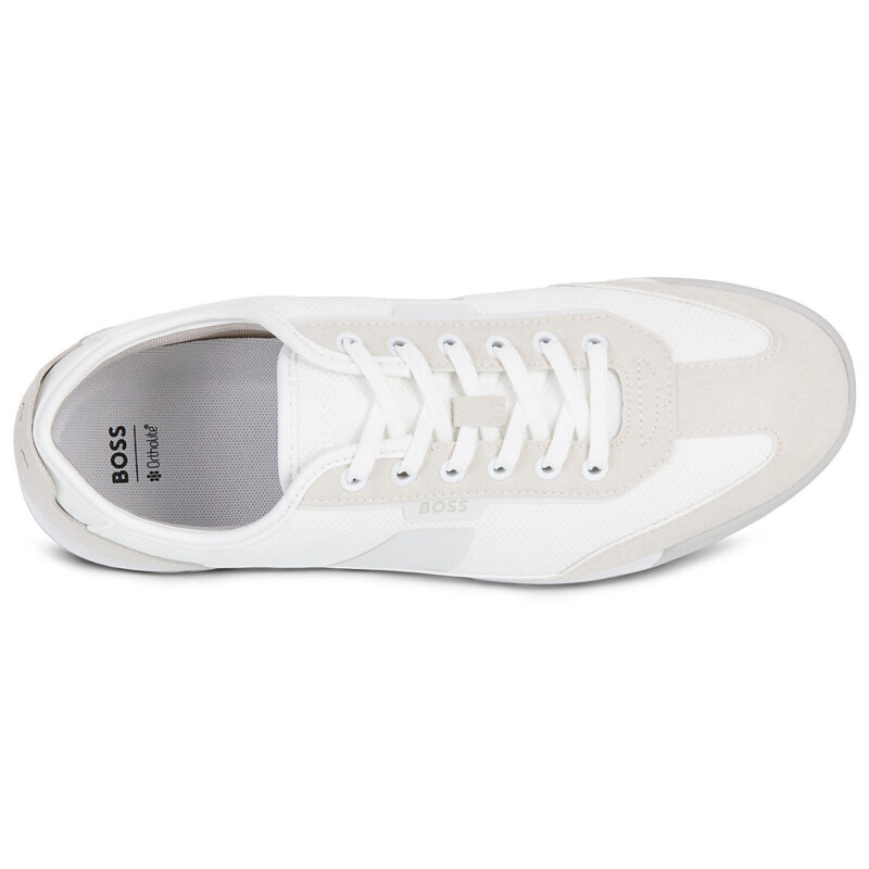 Baskets blanches pour homme BOSS Nitan_Lowp_txmx - Pointure 6