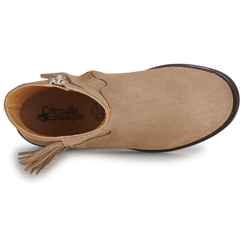 Citrouille et Compagnie NEW 58 Beige Boots Bambina - 6