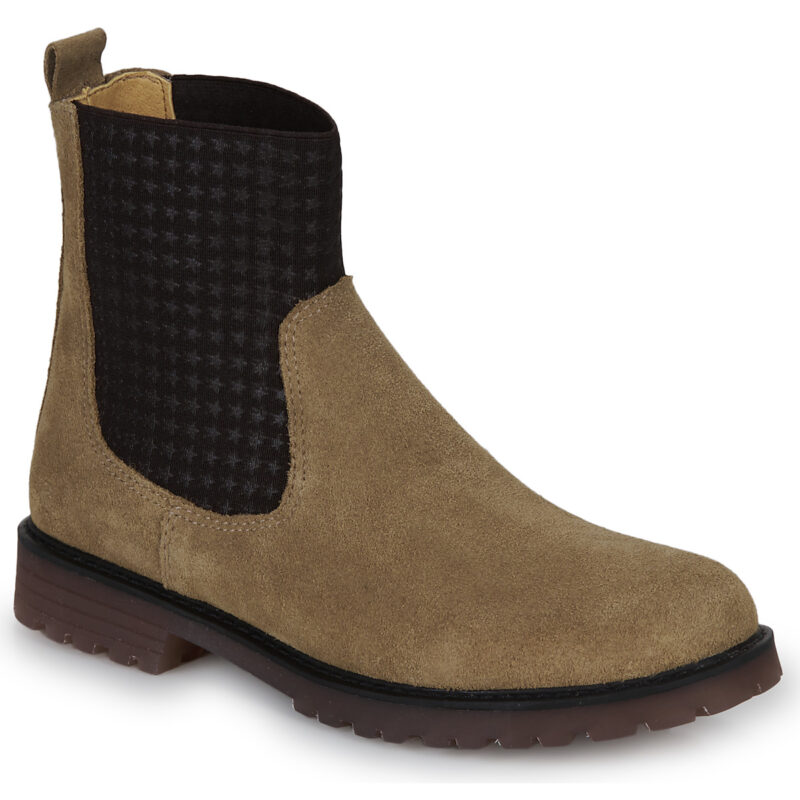 Citrouille et Compagnie OISO Brown Ankle Boots - Girls' Boots - 1