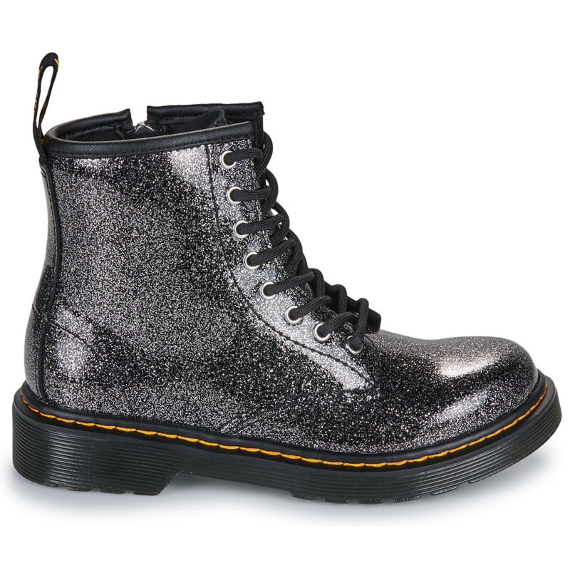 Dr. Martens 1460 J Black Silver Nebula Glitter Nero Boots Bambina - 2