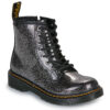 Kinderstiefeletten f&uuml;r M&auml;dchen Dr. Martens 1460 J Schwarz Silber Nebel Glitter Schwarz Dr. Martens 190665760897