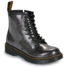Dr. Martens 1460 J Black Silver Nebula Glitter Nero Boots Bambina - 1