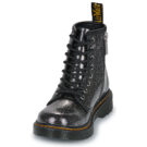 Dr. Martens 1460 J Black Silver Nebula Glitter Nero Boots Bambina - 3