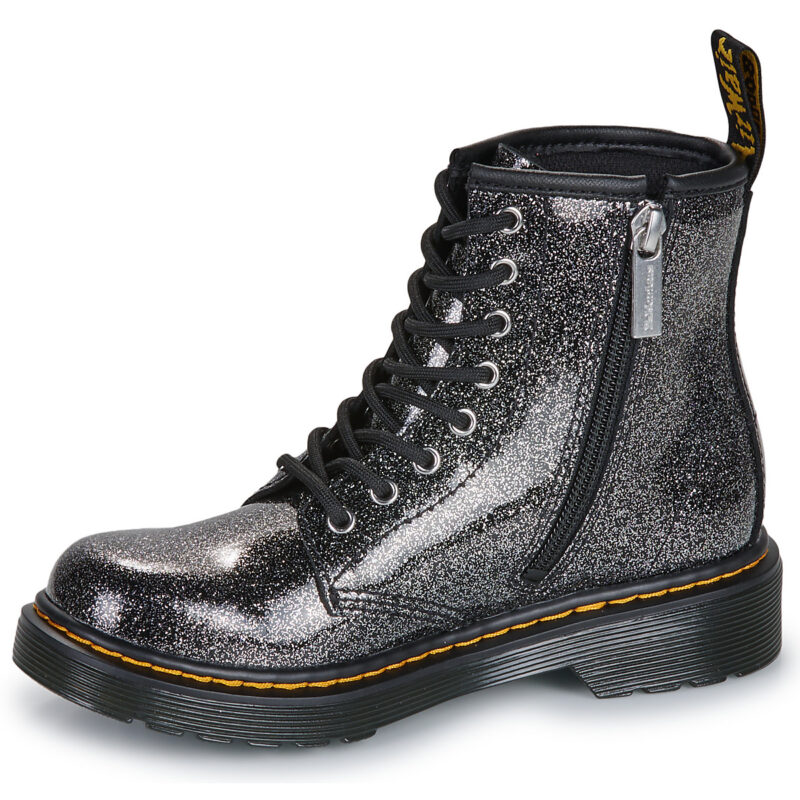 Dr. Martens 1460 J Black Silver Nebula Glitter Nero Boots Bambina - 4