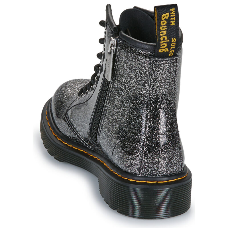 Dr. Martens 1460 J Black Silver Nebula Glitter Nero Boots Bambina - 5