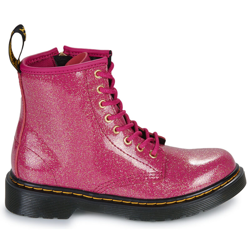 Dr. Martens 1460 J Fuchsia Silver Nebula Glitter Rosa Boots Bambina - 2