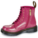Dr. Martens 1460 J Fuchsia Silver Nebula Glitter Rosa Boots Bambina - 4