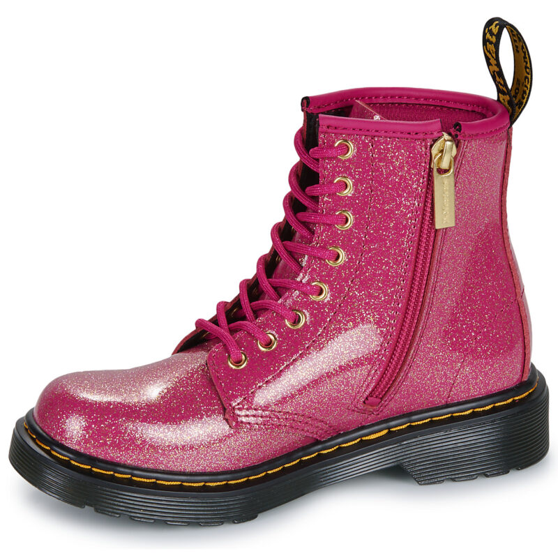 Dr. Martens 1460 J Fuchsia Silver Nebula Glitter Rosa Boots Bambina - 4