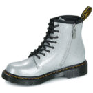 Dr. Martens 1460 J Silver Nebula Glitzer-Stiefeletten f&uuml;r M&auml;dchen - Gr&ouml;&szlig;e 4