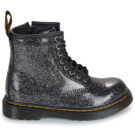 Dr. Martens 1460 T Black Silver Nebula Glitter Nero Boots Bambina - 2