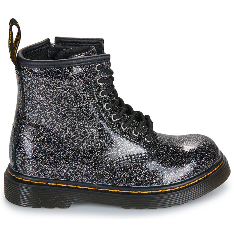 Dr. Martens 1460 T Black Silver Nebula Glitter Nero Boots Bambina - 2