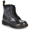 Kinderstiefeletten f&uuml;r M&auml;dchen Dr. Martens 1460 T Schwarz Silber Nebel Glitter Schwarz Dr. Martens 190665760743