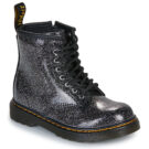 Dr. Martens 1460 T Black Silver Nebula Glitter Nero Boots Bambina - 1