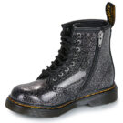 Dr. Martens 1460 T Black Silver Nebula Glitter Nero Boots Bambina - 4