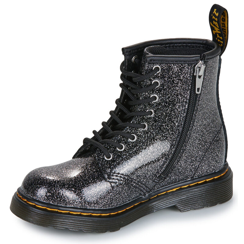 Dr. Martens 1460 T Black Silver Nebula Glitter Nero Boots Bambina - 4