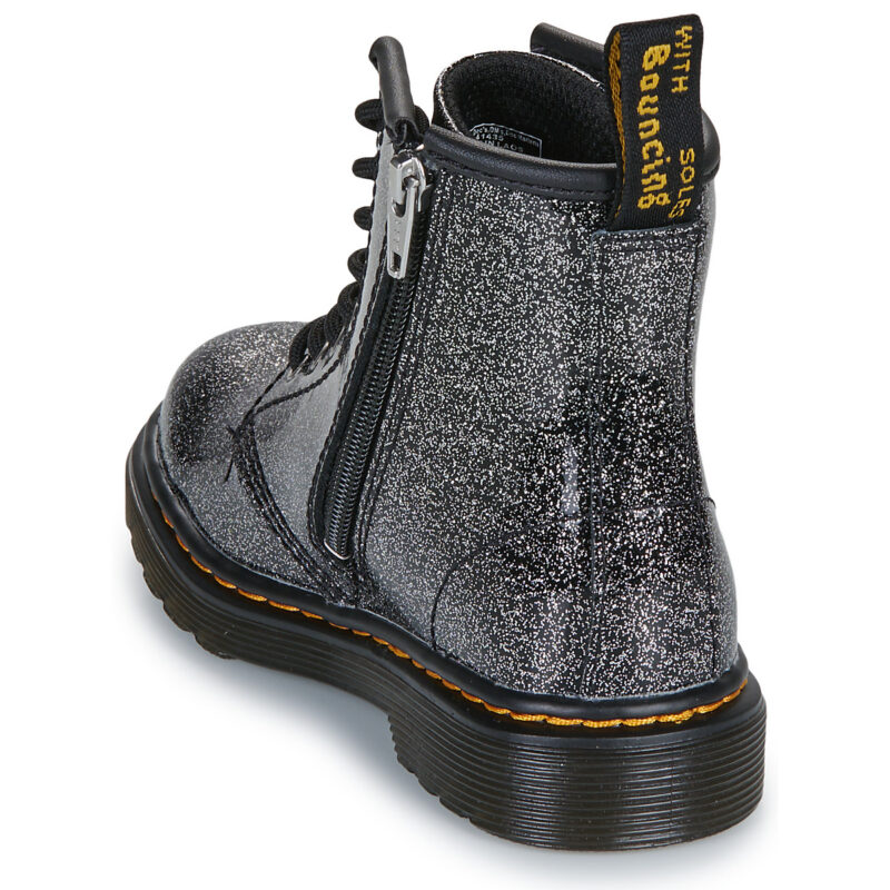 Dr. Martens 1460 T Black Silver Nebula Glitter Nero Boots Bambina - 5