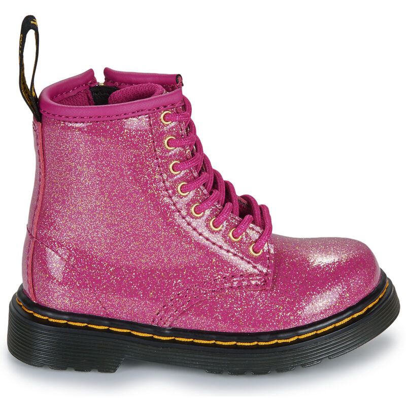 Dr. Martens 1460 T Fuchsia Silver Nebula Glitter Rosa Boots Bambina - 2