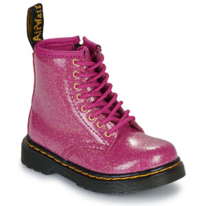 Stivaletti bambini ragazza Dr. Martens  1460 T Fuchsia Silver Nebula Glitter  Rosa Dr. Martens 190665760804