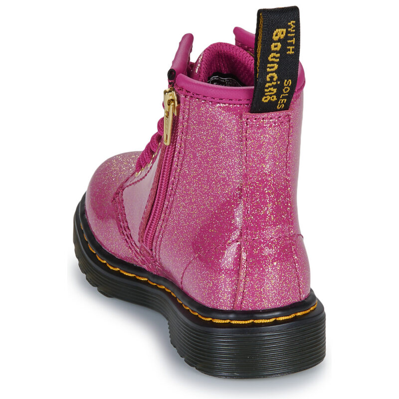Dr. Martens 1460 T Fuchsia Silver Nebula Glitter Rosa Boots Bambina - 5