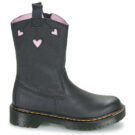 Dr. Martens Bex Heart P-O Boot J Black Classic Nappa Nero Boots Bambina - 2