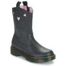 Dr. Martens Bex Heart P-O Boot J Black Classic Nappa Nero Boots Bambina - 1
