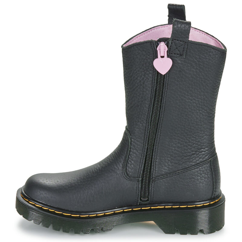 Dr. Martens Bex Heart P-O Boot J Black Classic Nappa Nero Boots Bambina - 4