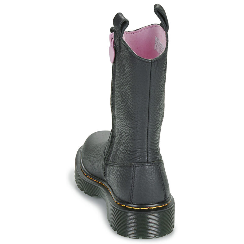 Dr. Martens Bex Heart P-O Boot J Black Classic Nappa Nero Boots Bambina - 5