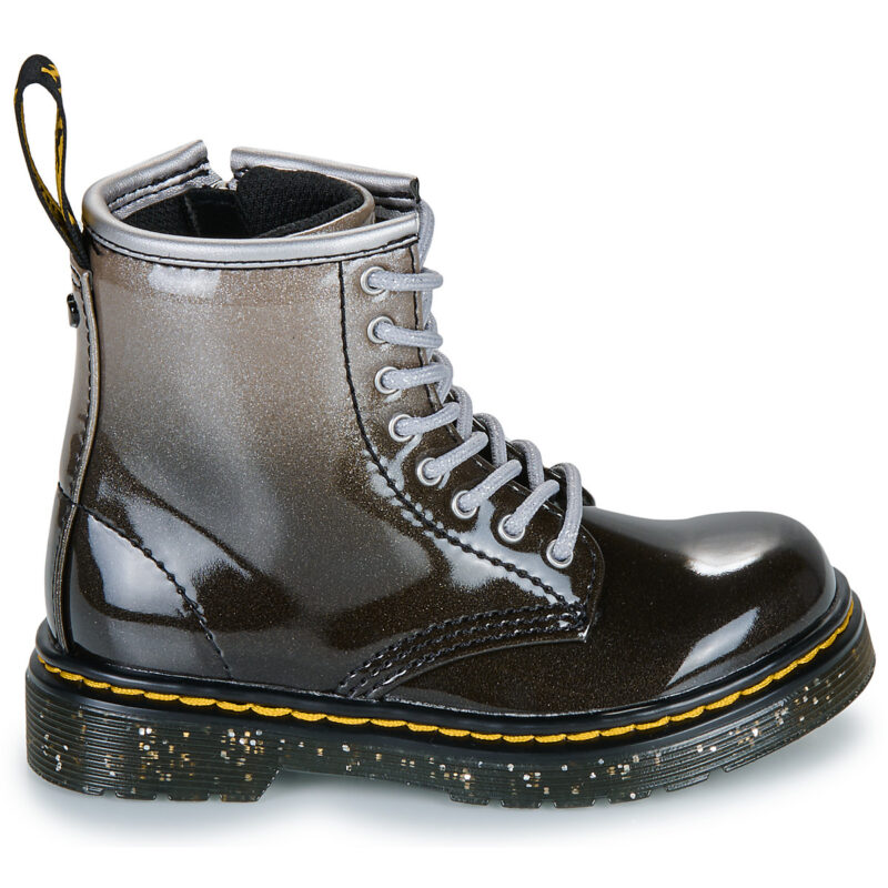 Dr. Martens GLITTER Nero Boots Bambina - 2