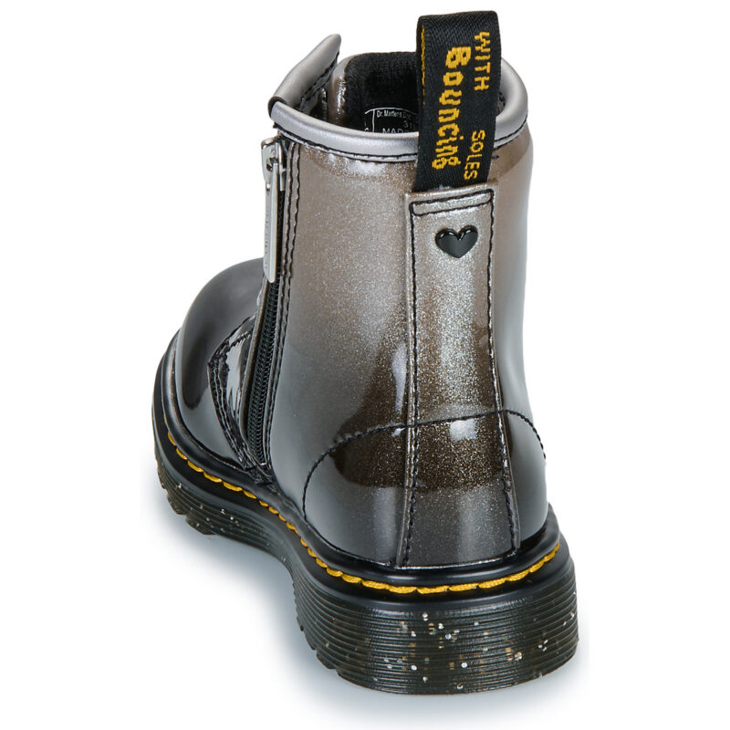 Dr. Martens GLITTER Nero Boots Bambina - 5