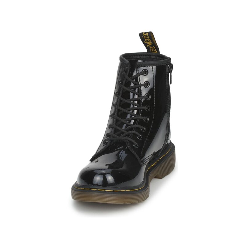 Dr. Martens JR BLACK PATENT LAMPER Nero Boots Bambina - 3