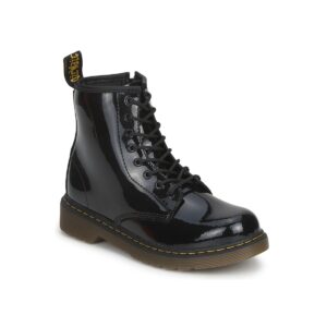 Stivaletti bambini ragazza Dr. Martens  JR BLACK PATENT LAMPER  Nero Dr. Martens 883985749283