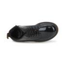 Dr. Martens JR BLACK PATENT LAMPER Nero Boots Bambina - 6