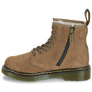 Dr. Martens Serena J Dark Khaki Bronx Suede Beige Boots Bambina - 4