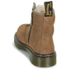 Dr. Martens Serena J Dark Khaki Bronx Suede Beige Boots Bambina - 5