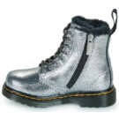 Dr. Martens Serena T Silver Distressed Foil Argento Boots Bambina - 4