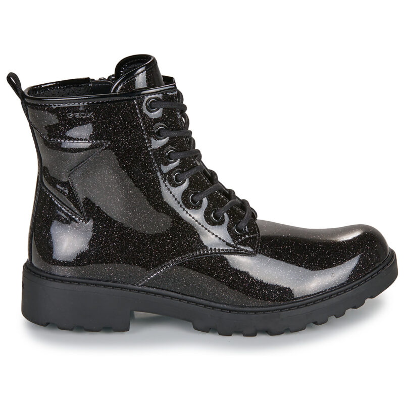 Geox J CASEY GIRL GLITTER Nero Boots Bambina - 2