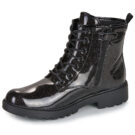 Geox J CASEY GIRL GLITTER Nero Boots Bambina - 4