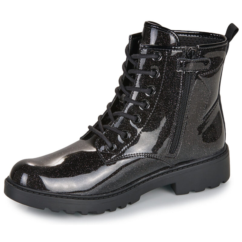 Geox J CASEY GIRL GLITTER Nero Boots Bambina - 4