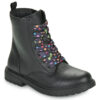 Children's ankle boots for girls Geox  J ECLAIR GIRL Black Geox 8056206883567