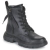 Stivaletti bambini ragazza Geox  J JUNETTE GIRL G  Nero Geox 8056206312210