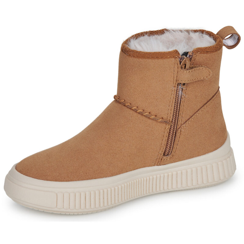 Geox J LAQUINNY GIRL Beige Boots Bambina - 4