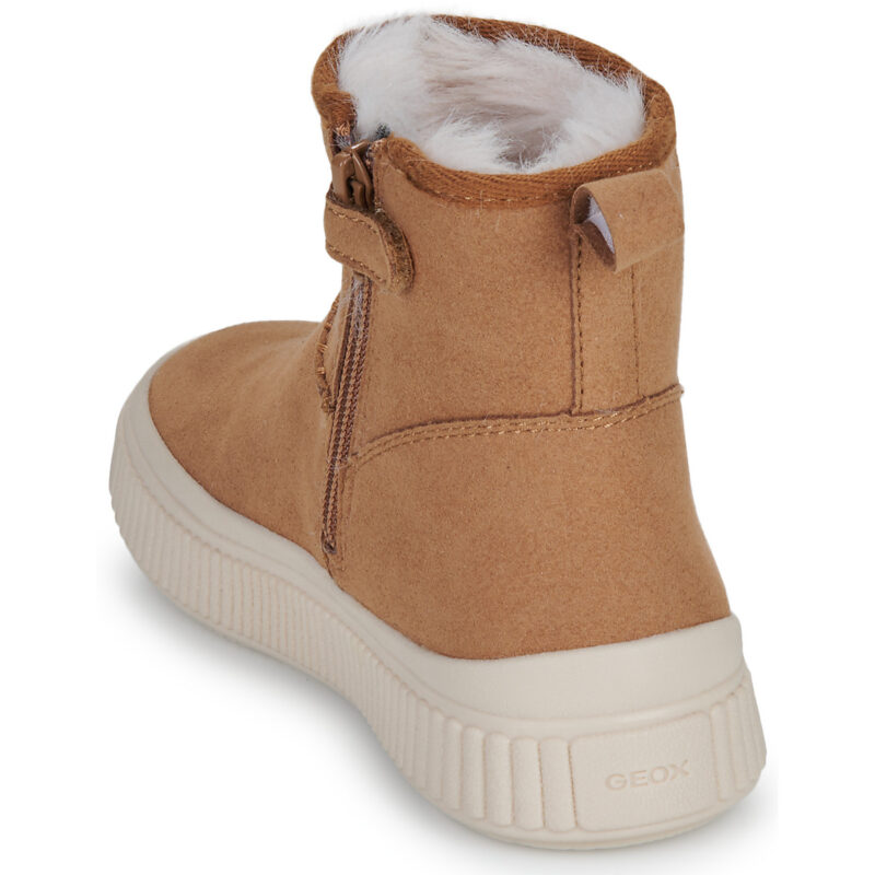 Geox J LAQUINNY GIRL Beige Boots Bambina - 5
