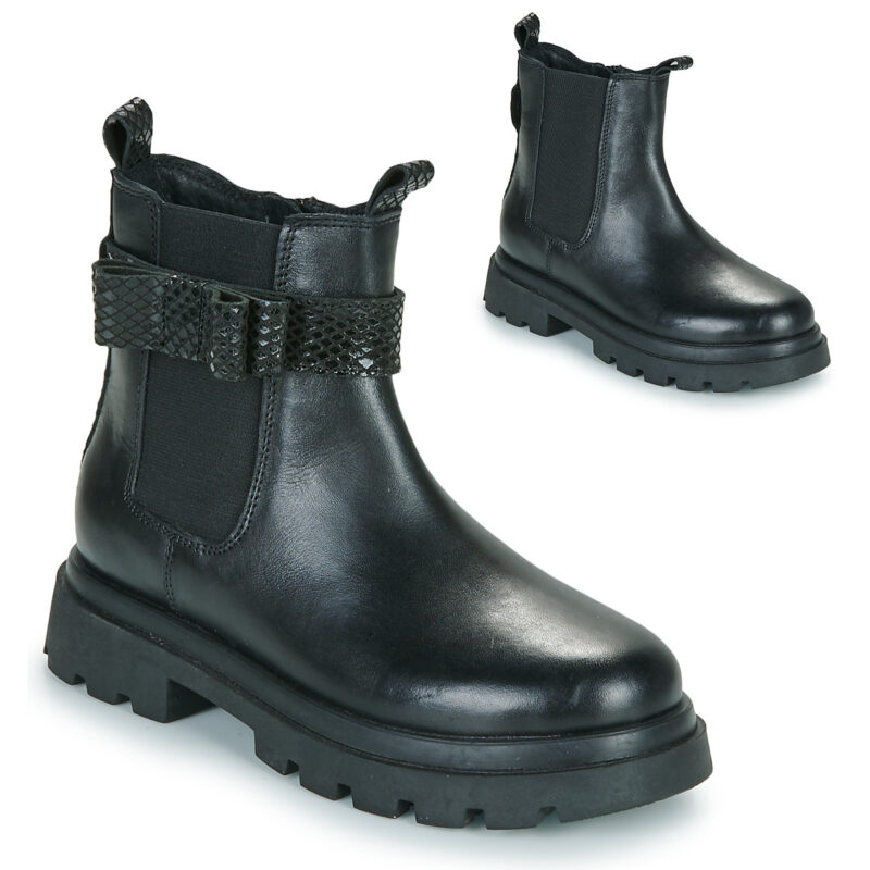 Gioseppo ZEBA Schwarze Stiefel f&uuml;r M&auml;dchen - Gr&ouml;&szlig;e 1