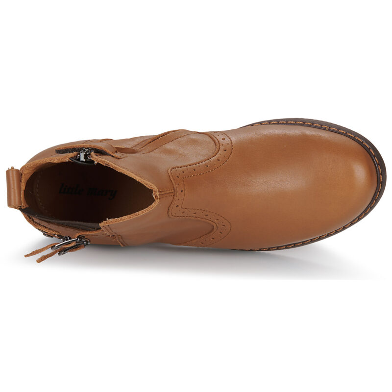 Little Mary MANON Braune Stiefel f&uuml;r M&auml;dchen - Gr&ouml;&szlig;e 6