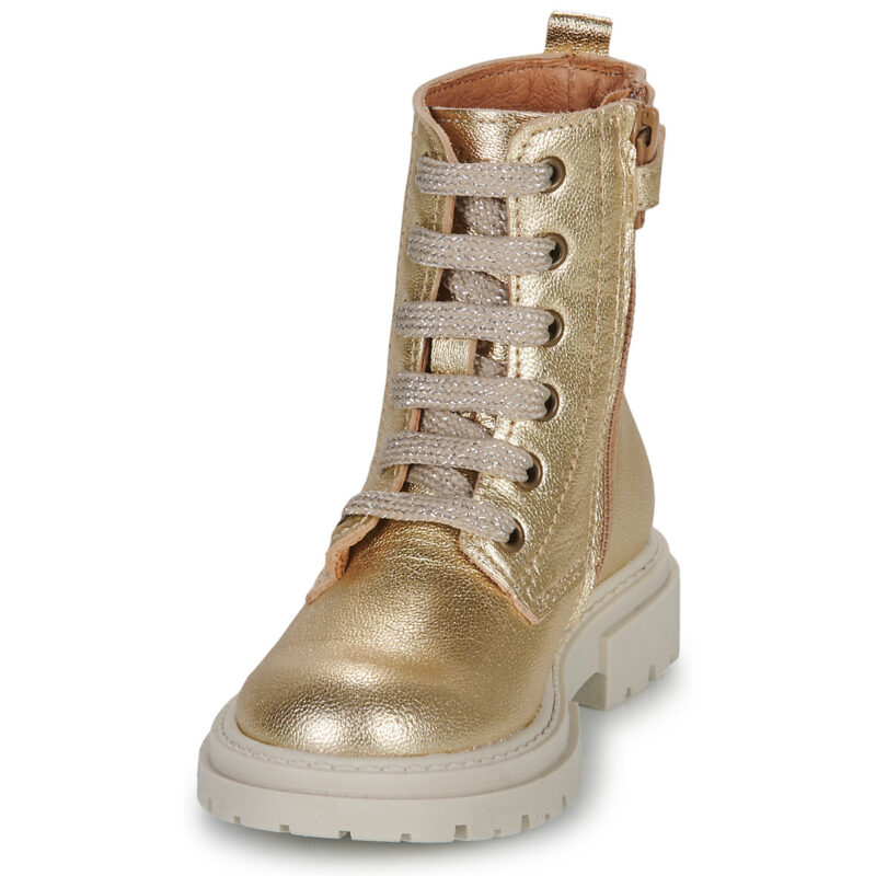 Little Mary MINA Goldene Stiefeletten f&uuml;r M&auml;dchen - Gr&ouml;&szlig;e 3