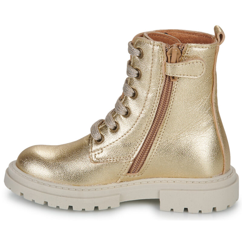 Little Mary MINA Goldene Stiefeletten f&uuml;r M&auml;dchen - Gr&ouml;&szlig;e 4