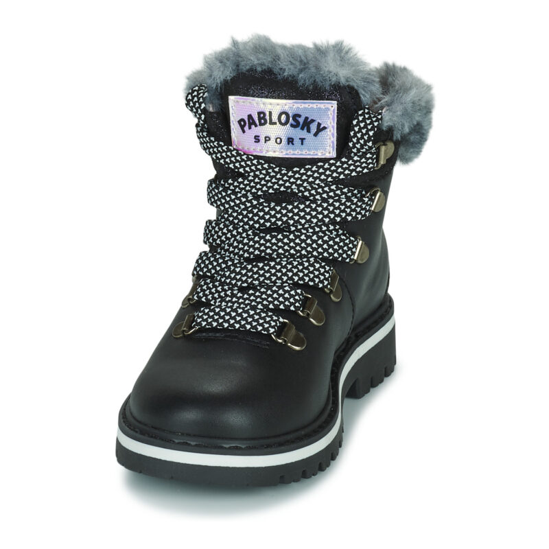 Pablosky 414315 Schwarze Stiefel f&uuml;r M&auml;dchen - Gr&ouml;&szlig;e 3