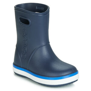Stivali bambini ragazza Crocs  CROCBAND RAIN BOOT K  Blu Crocs 191448389731